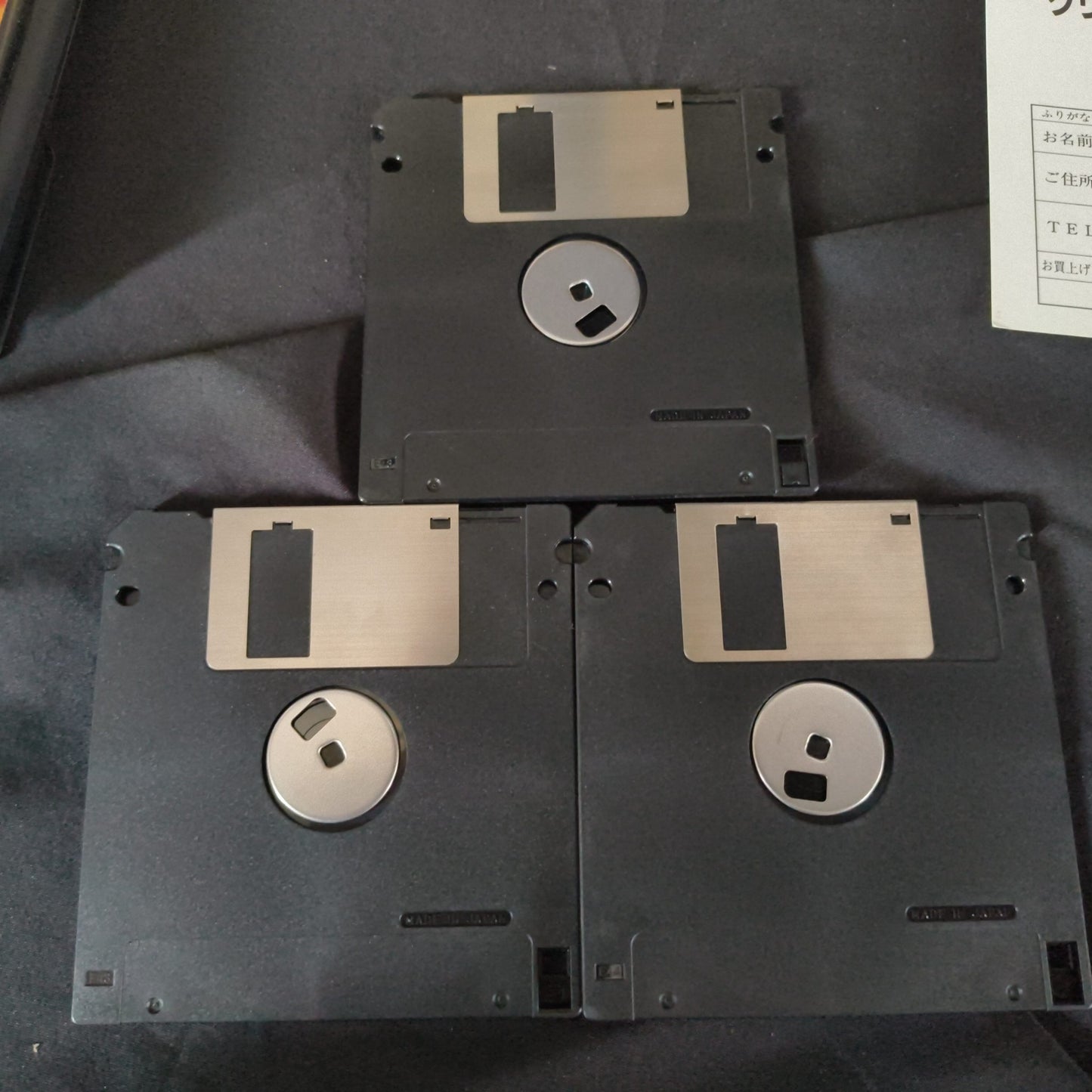 CRIMSON III / 80's Japanese MSX Game FDD Disks w/Manual Box set, Japan-h0805-