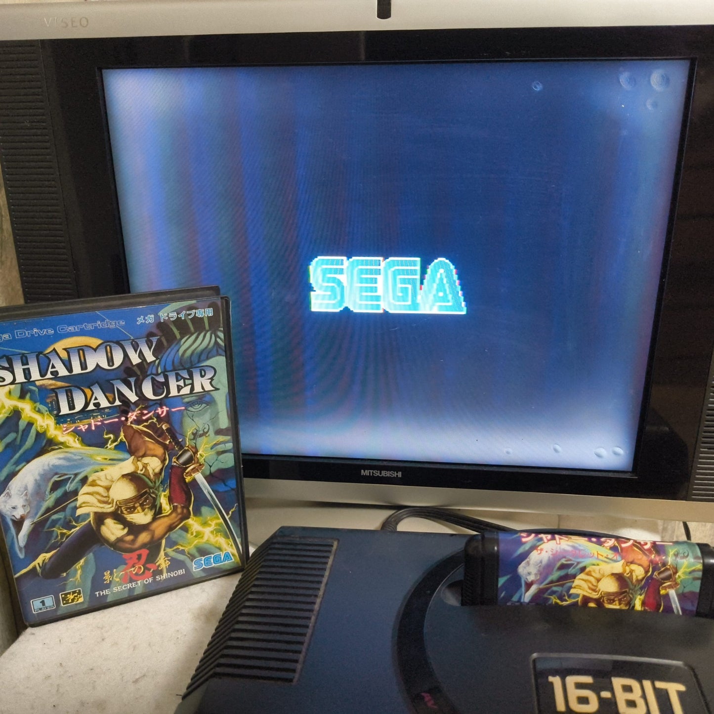 Shadow Dancer THE SECRET SHINOBI SEGA MEGA DRIVE (Genesis ) game w/Box set-h0805