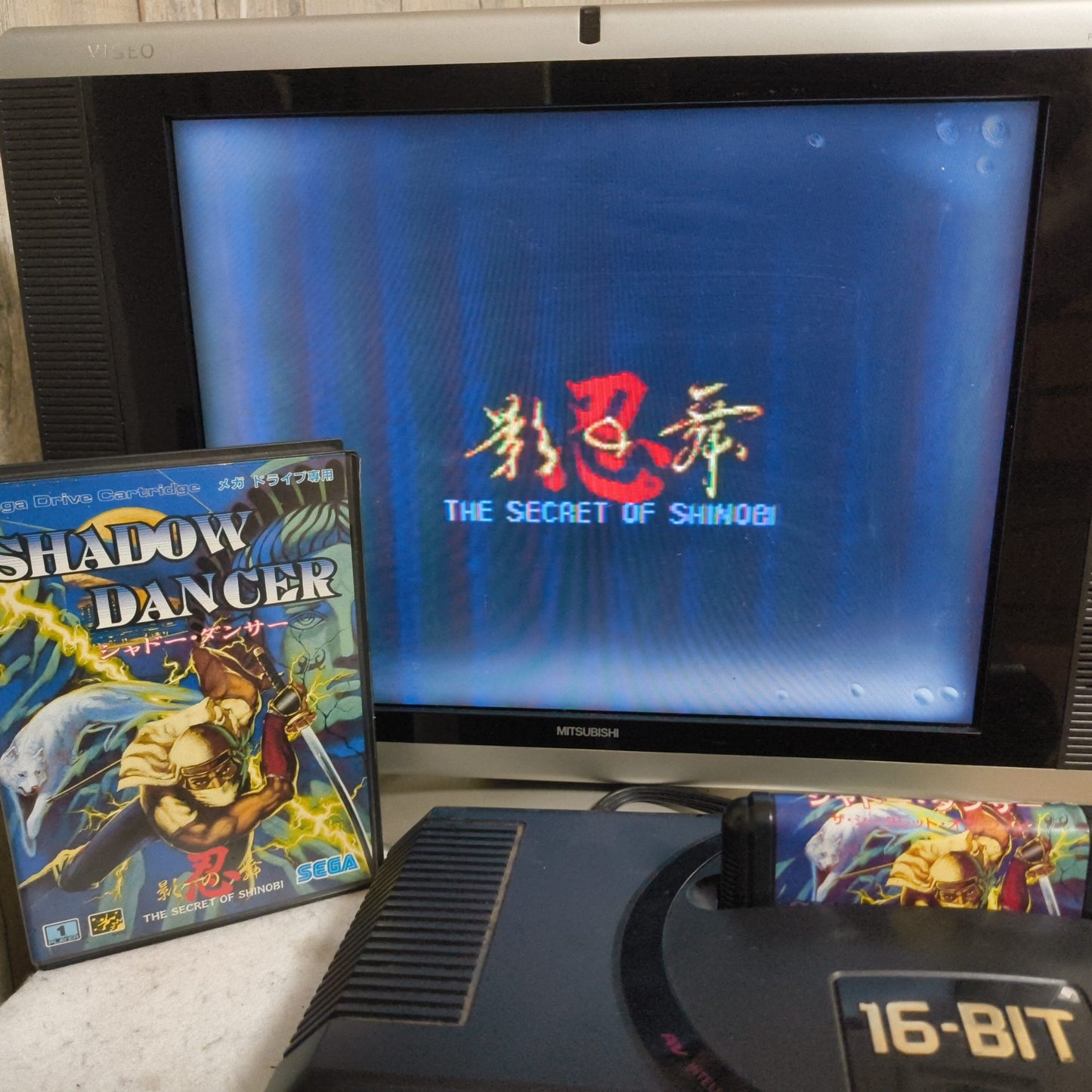 Shadow Dancer THE SECRET SHINOBI SEGA MEGA DRIVE (Genesis ) game w/Box set-h0805