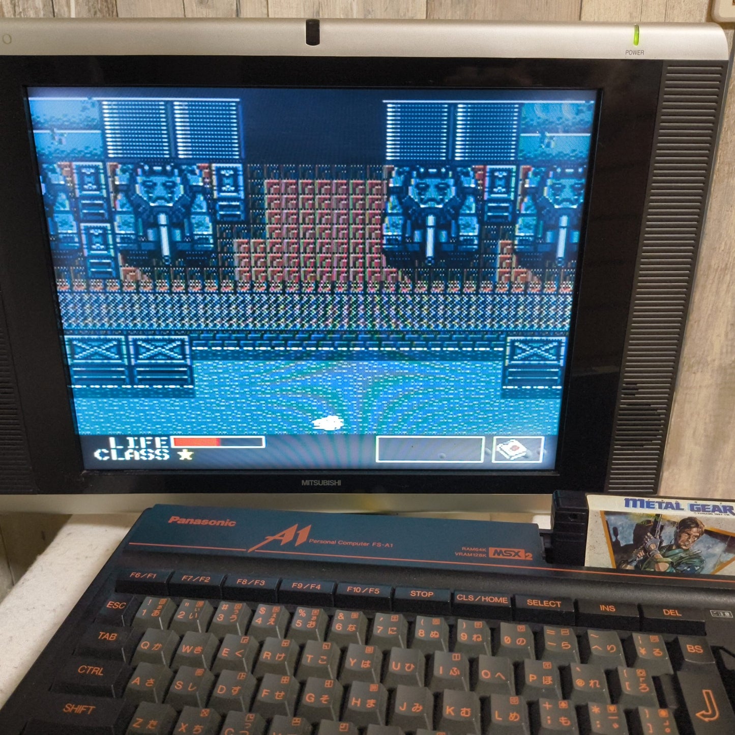 Metal Gear MSX/MSX2 Game Cartridge only, Working, Japan-h0805-