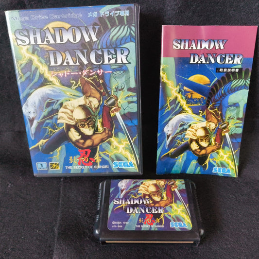 Shadow Dancer THE SECRET SHINOBI SEGA MEGA DRIVE (Genesis ) game w/Box set-h0805