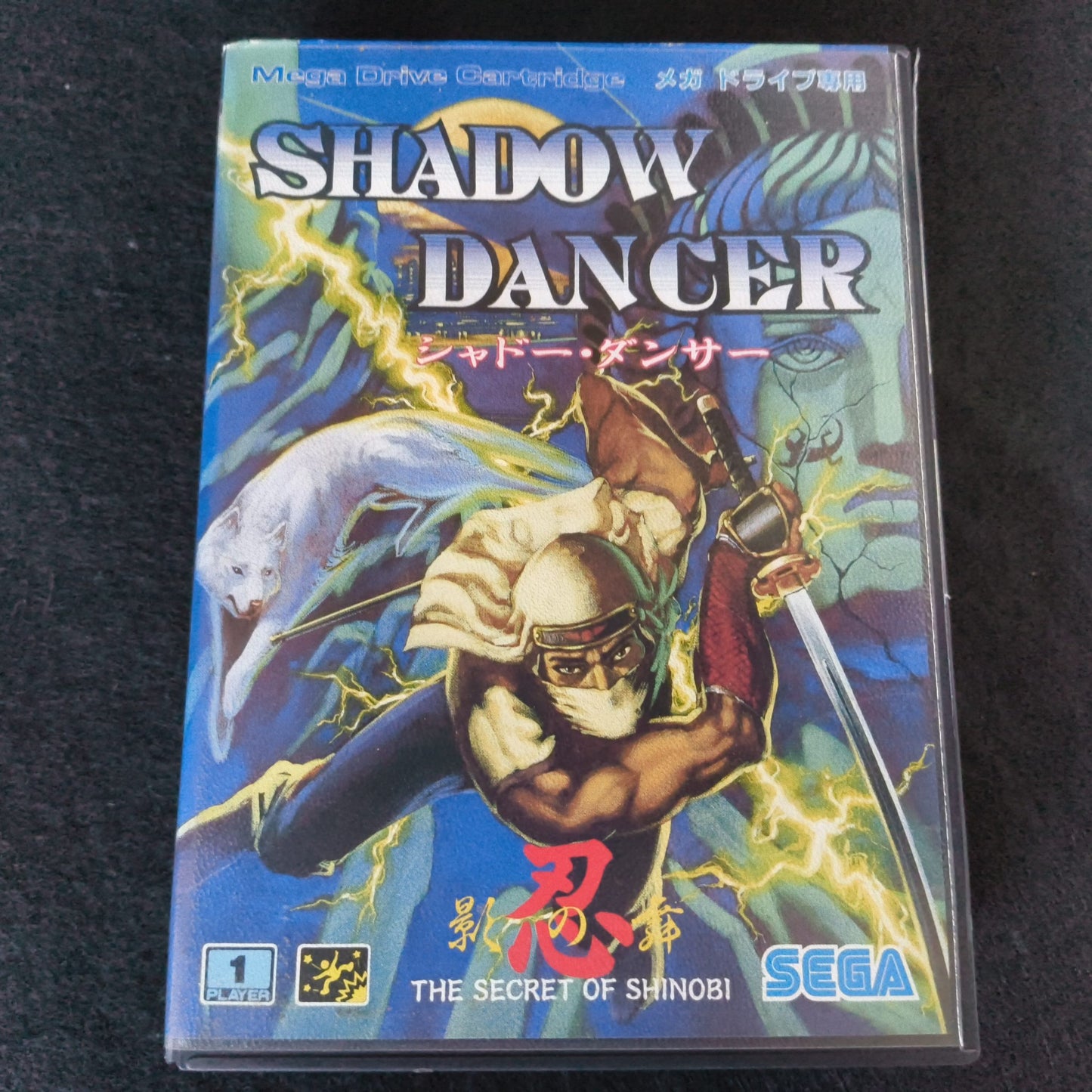 Shadow Dancer THE SECRET SHINOBI SEGA MEGA DRIVE (Genesis ) game w/Box set-h0805