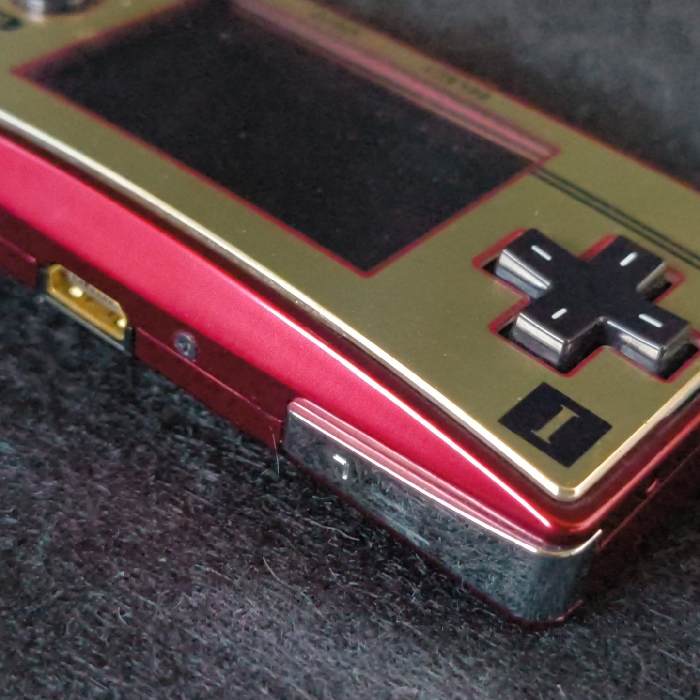Nintendo Gameboy Micro Famicom 20th Anniversary Edition console OXY-001 -h0805-
