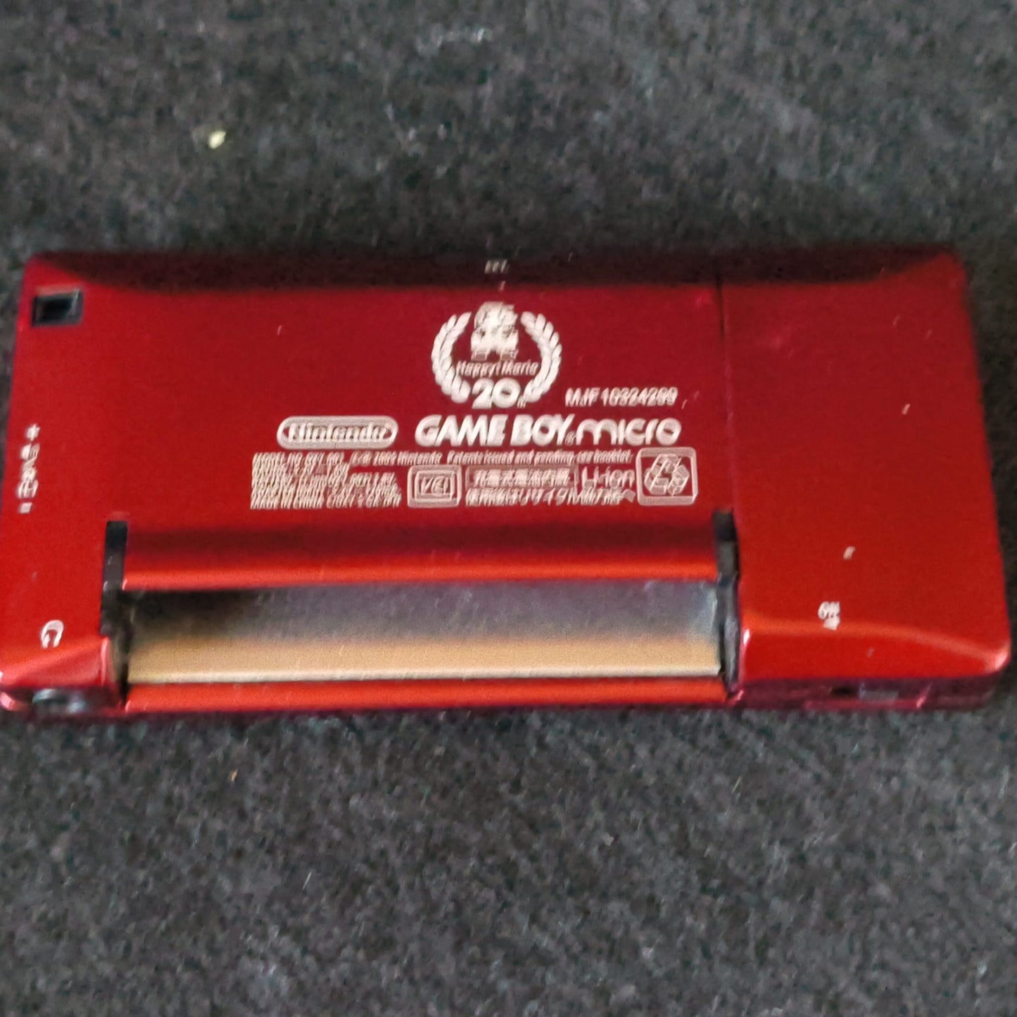 Nintendo Gameboy Micro Famicom 20th Anniversary Edition console OXY-001 -h0805-