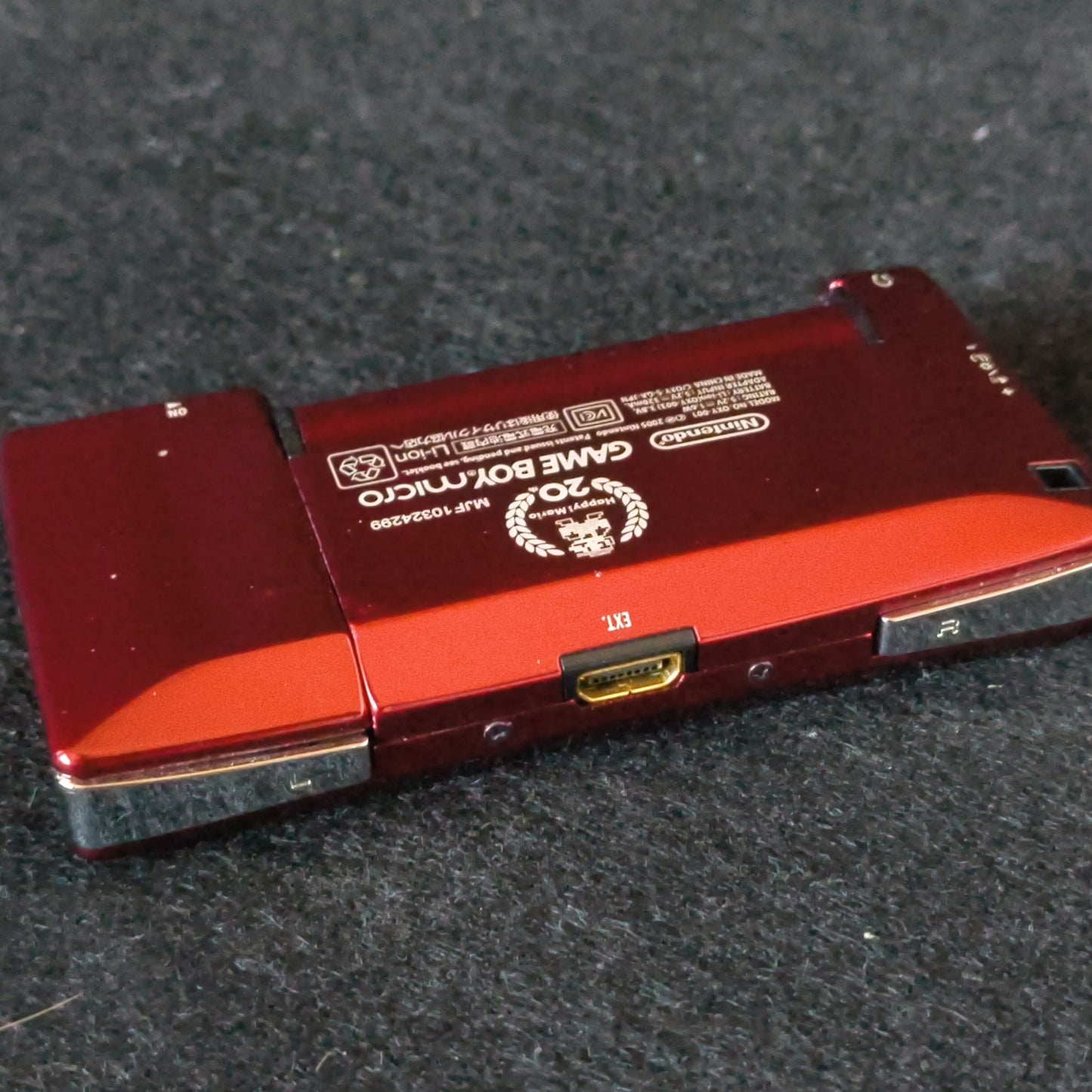 Nintendo Gameboy Micro Famicom 20th Anniversary Edition console OXY-001 -h0805-