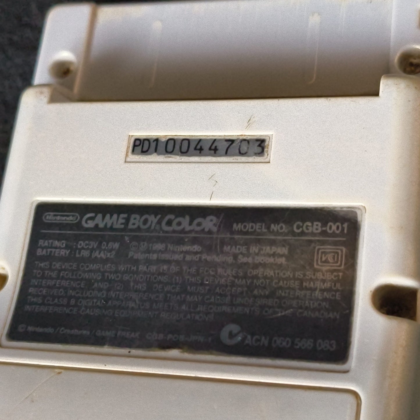 Nintendo Gameboy Color Pokemon Center Limited Edition silver console set-h0805-