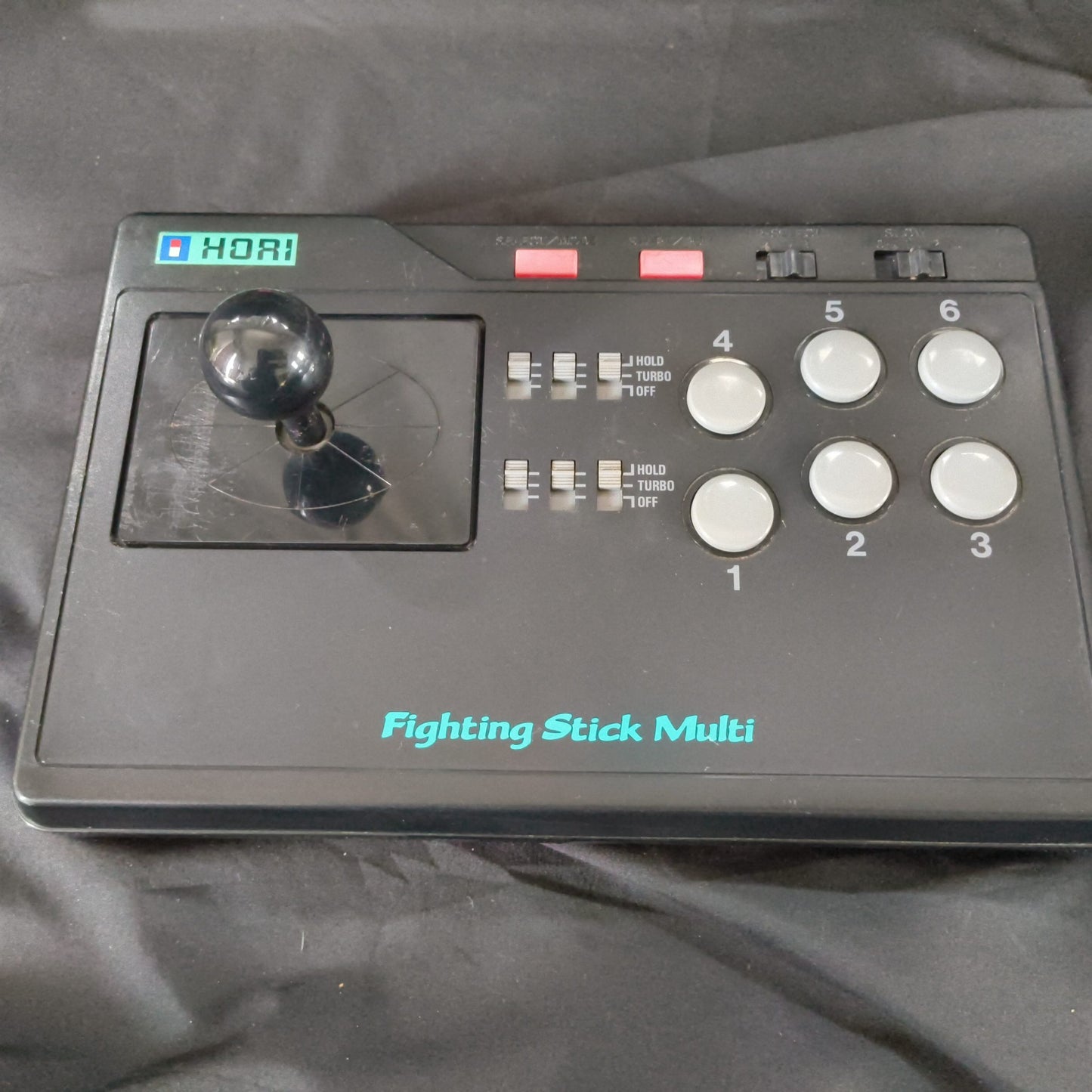 Hori Arcade Fighting Stick Multi for SNES, PC Engine, Megadrive Boxed set-h0807-