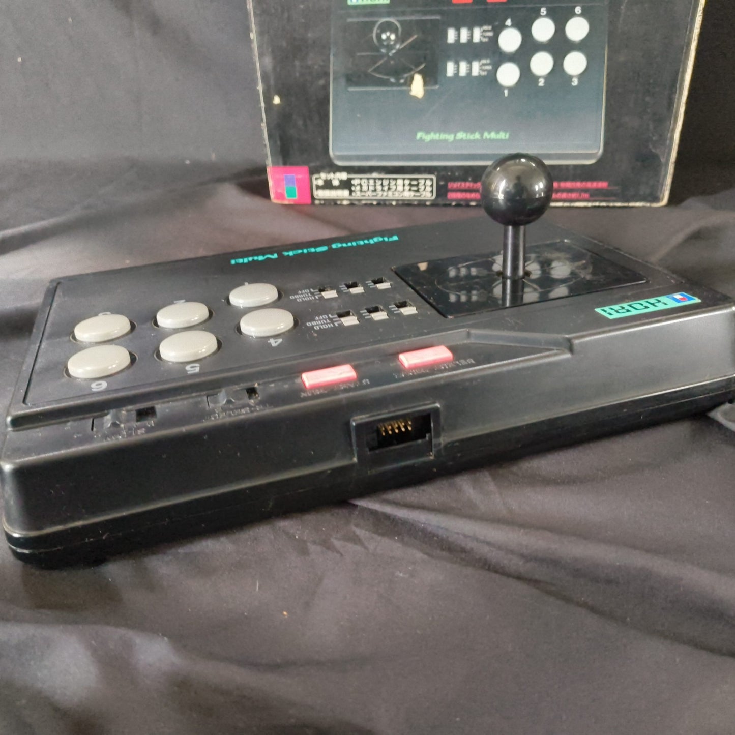 Hori Arcade Fighting Stick Multi for SNES, PC Engine, Megadrive Boxed set-h0807-