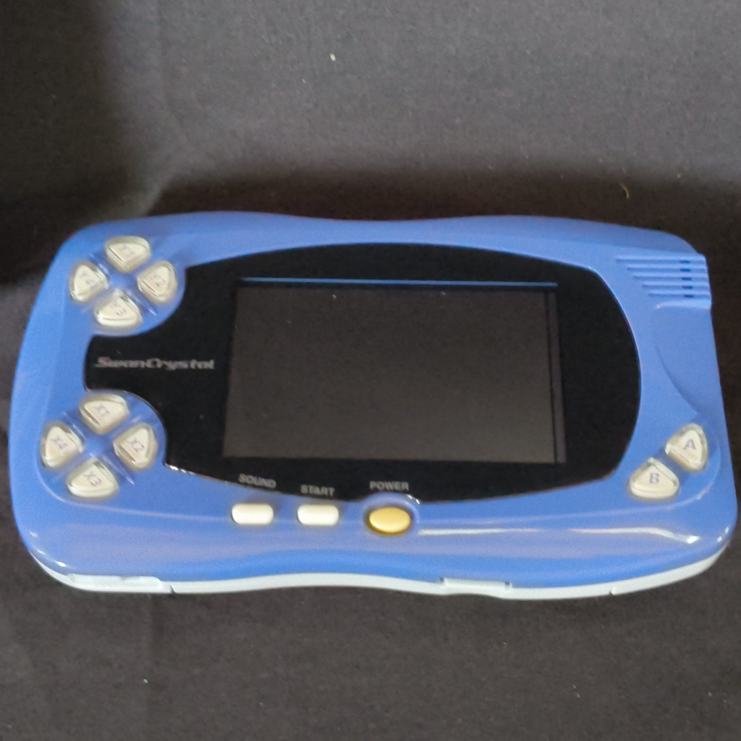 Wonder Swan Crystal Blue Violet BANDAI Console,Manual Boxed set, Working-h0808-2