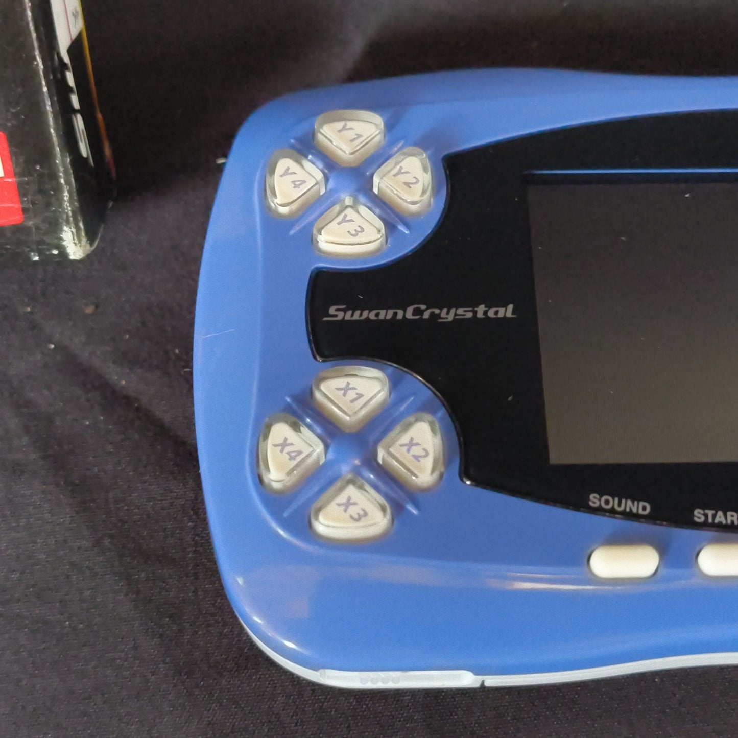 Wonder Swan Crystal Blue Violet BANDAI Console,Manual Boxed set, Working-h0808-2