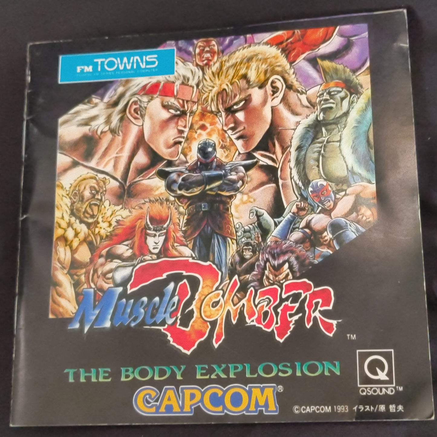 MUSCLE BOMBER (Saturday Night Slam Masters)  FM TOWNS / MARTY Boxed set-f0811-