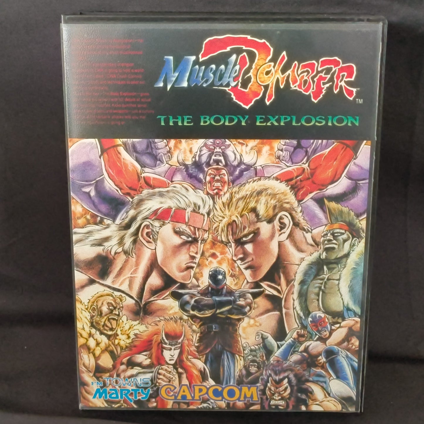 MUSCLE BOMBER (Saturday Night Slam Masters)  FM TOWNS / MARTY Boxed set-f0811-