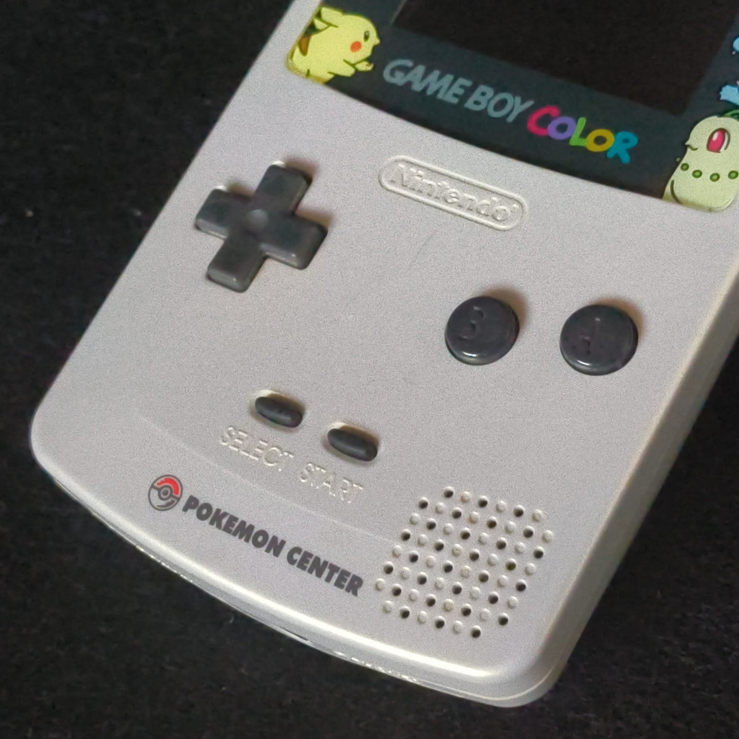 Nintendo Gameboy Color Pokemon Center Limited Edition silver console set-h0811-
