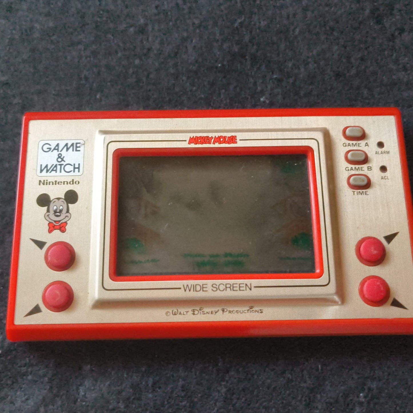 Vintage Nintendo Game & Watch Mickey Mouse. Handheld game, w/Manual, Box,Working