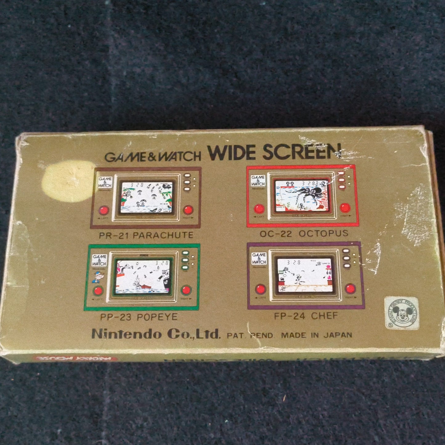 Vintage Nintendo Game & Watch Mickey Mouse. Handheld game, w/Manual, Box,Working