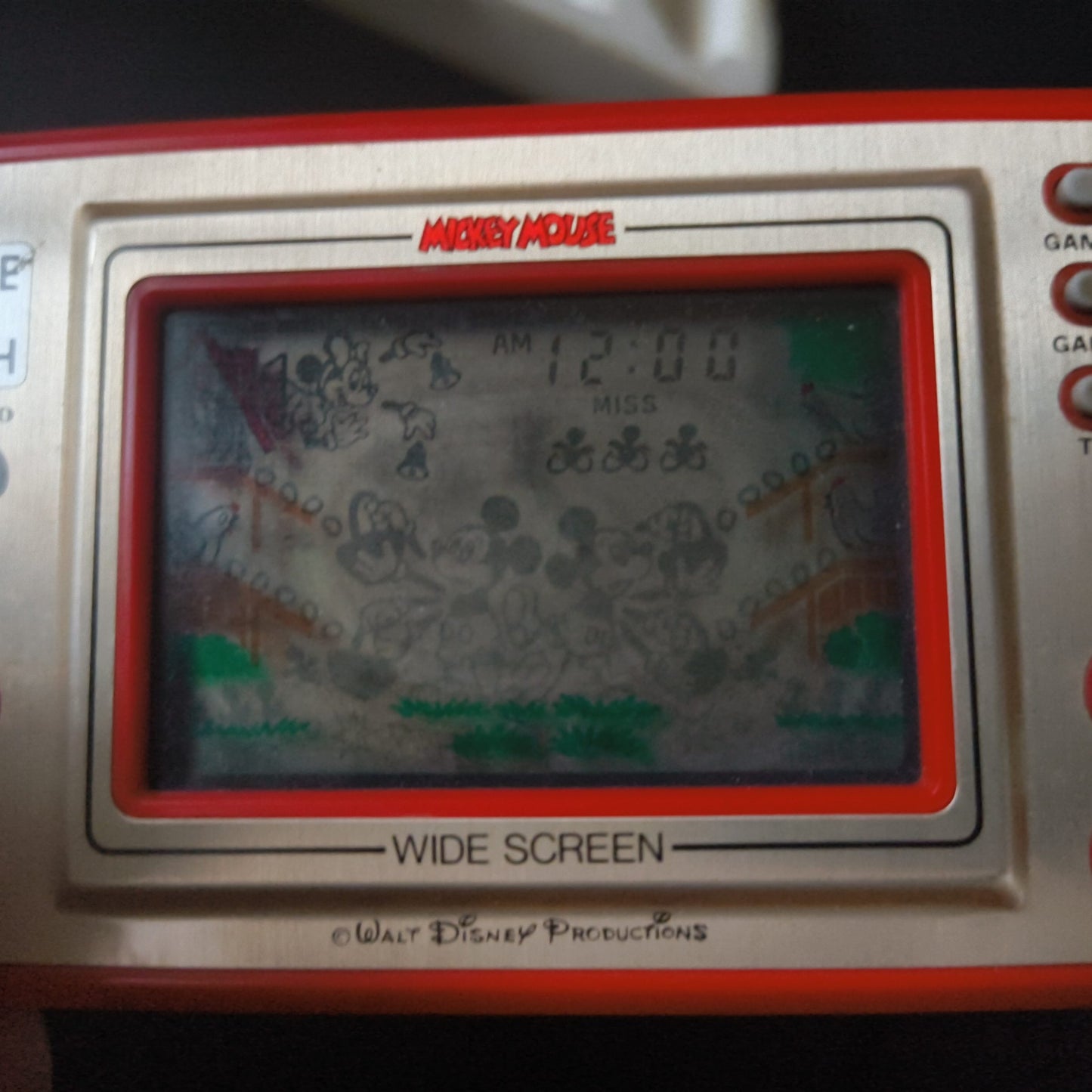 Vintage Nintendo Game & Watch Mickey Mouse. Handheld game, w/Manual, Box,Working