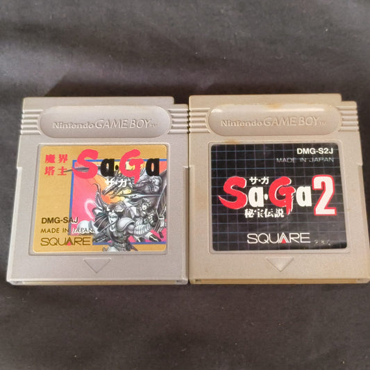 Makai Toushi SaGa 1 and 2 set (The Final Fantasy Legend) Nintendo Game boy Japan