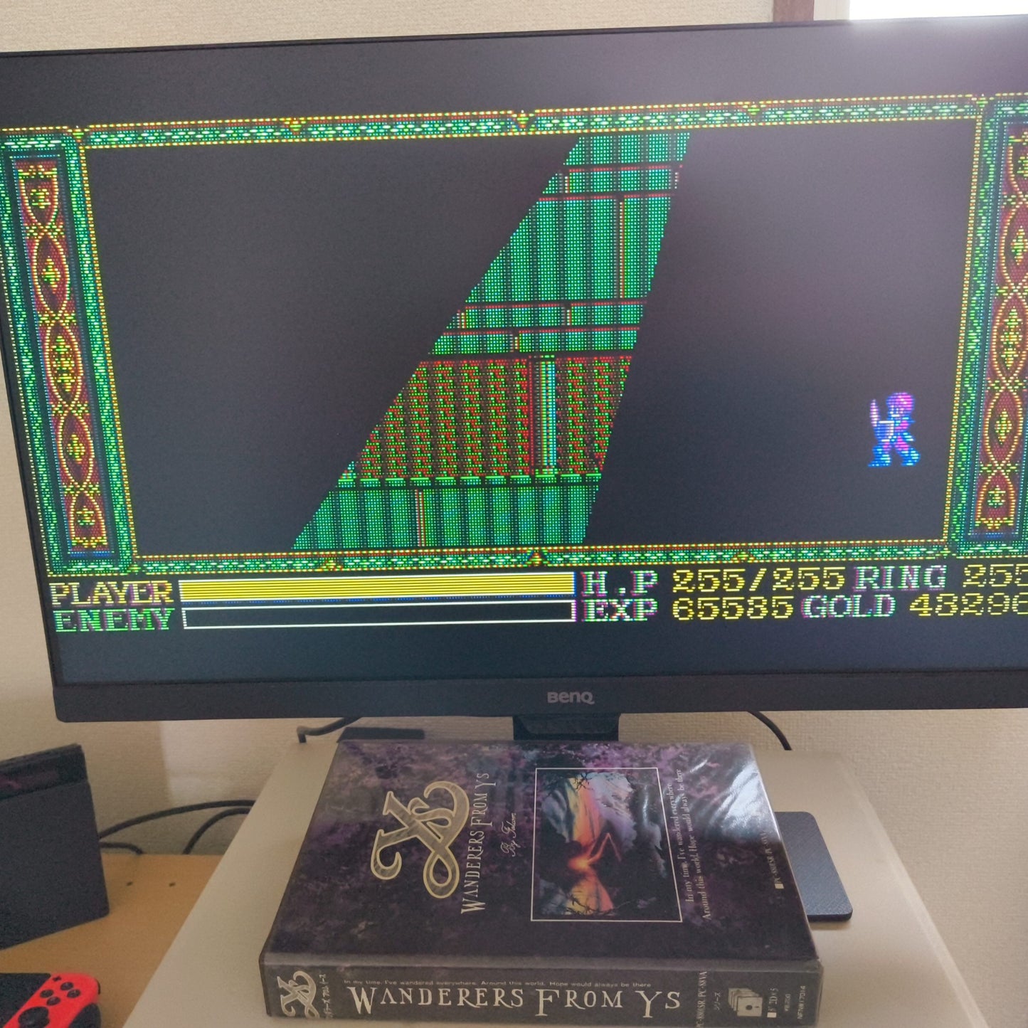 PC-8801 Ys 3, Ys III: Wanderers from Ys W/Box, manual, set, Partly tested-h0711-