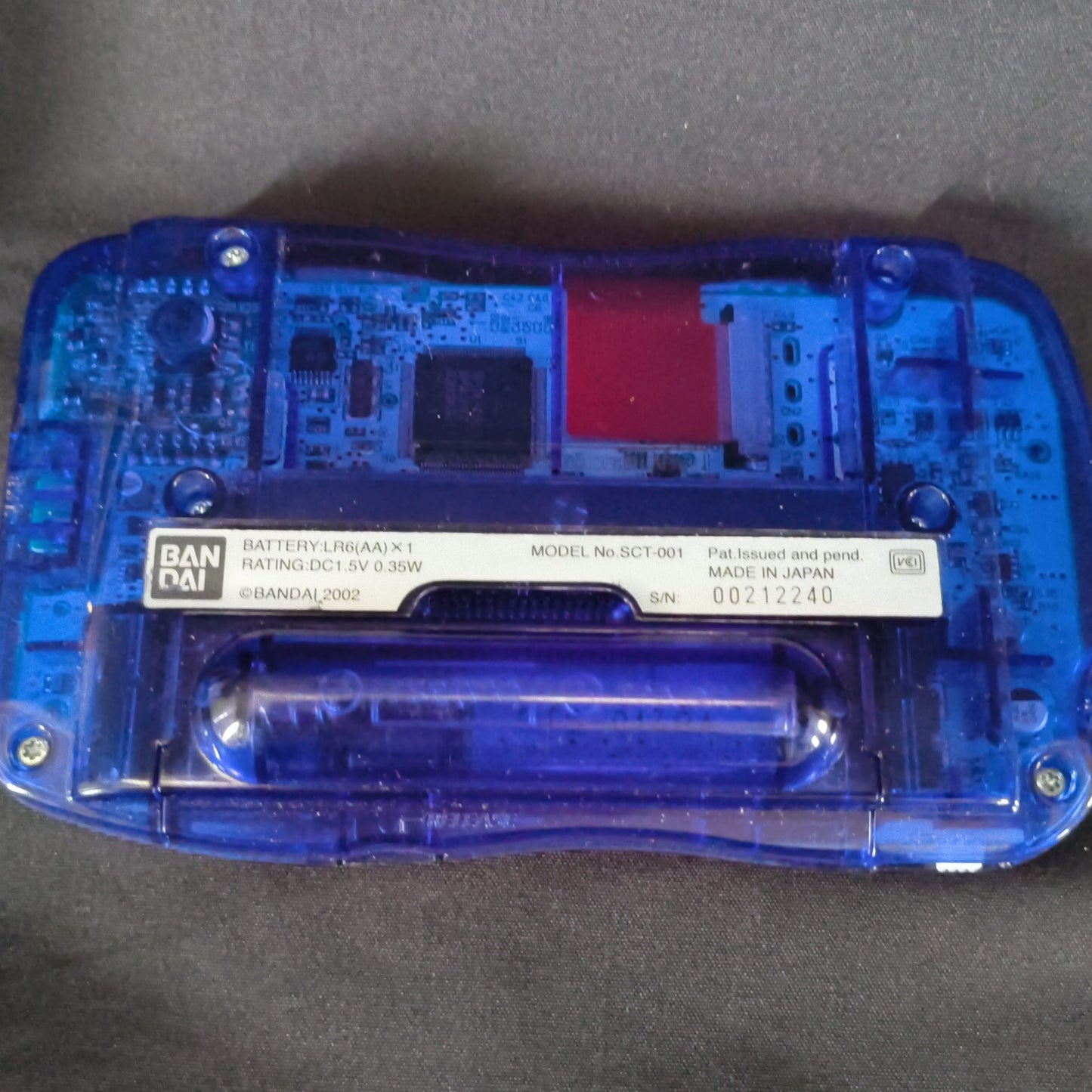 Bandai Wonder Swan Crystal Clear Blue BANDAI Console,Manual,Boexed set-h0815-