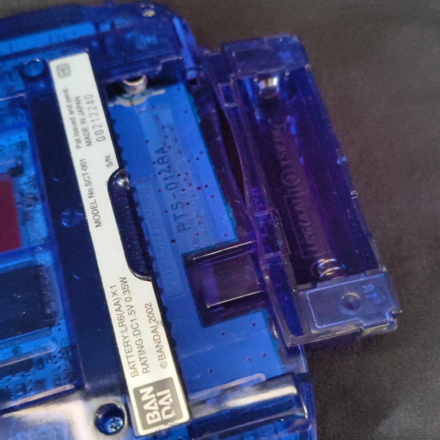 Bandai Wonder Swan Crystal Clear Blue BANDAI Console,Manual,Boexed set-h0815-