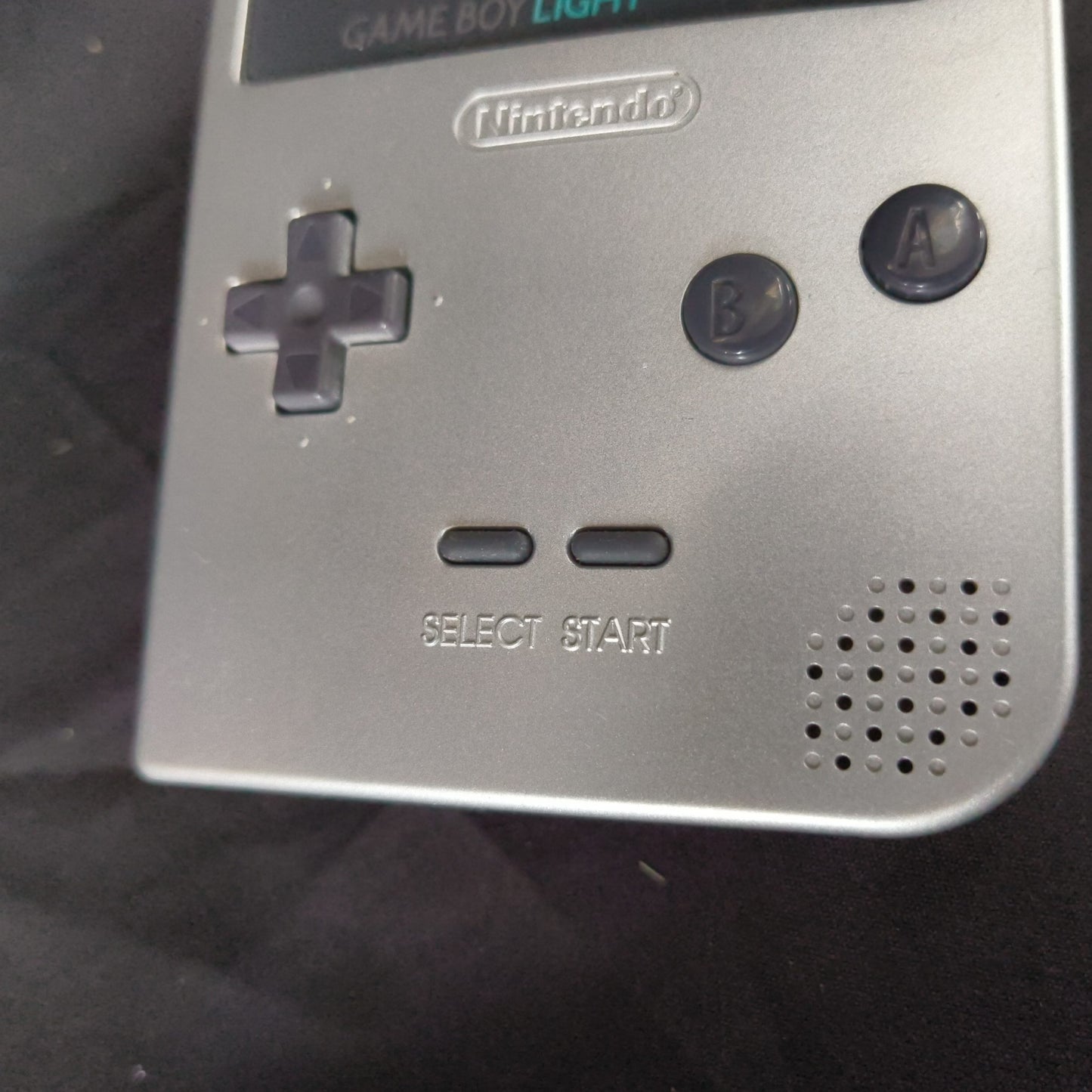 Used, Nintendo Gameboy Light Silver color console MGB-101 and Game set, Working