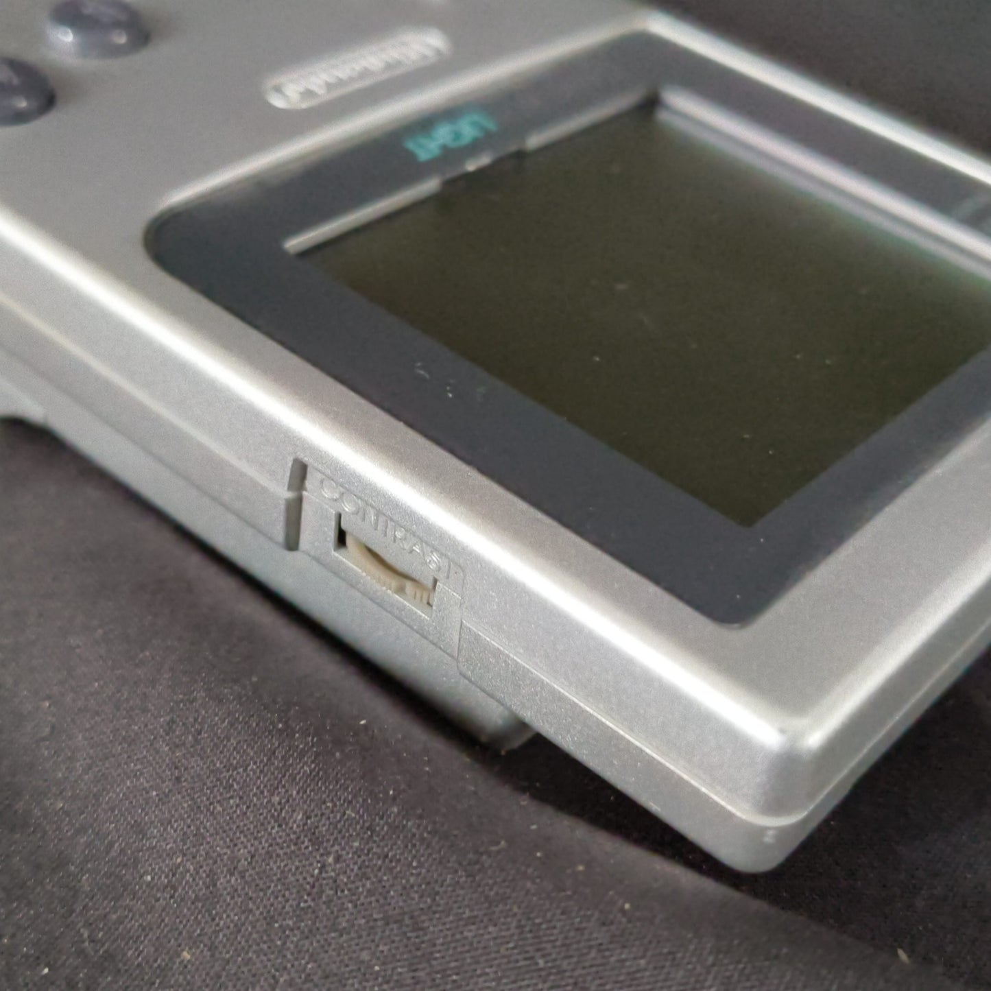 Used, Nintendo Gameboy Light Silver color console MGB-101 and Game set, Working