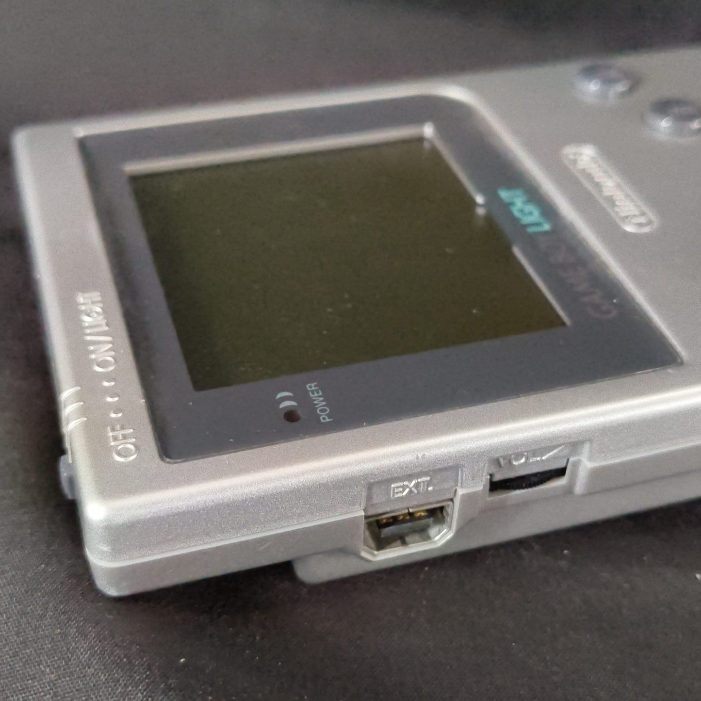 Used, Nintendo Gameboy Light Silver color console MGB-101 and Game set, Working