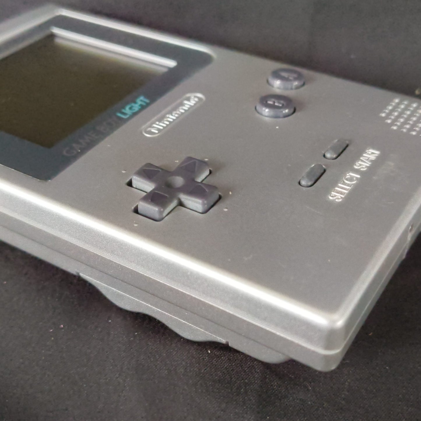 Used, Nintendo Gameboy Light Silver color console MGB-101 and Game set, Working