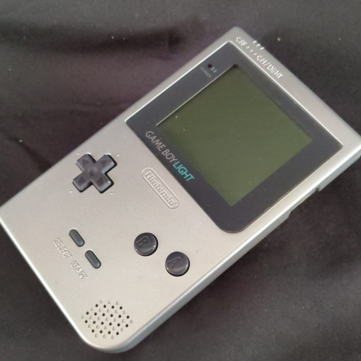 Used, Nintendo Gameboy Light Silver color console MGB-101, Working, Japan-h0818-