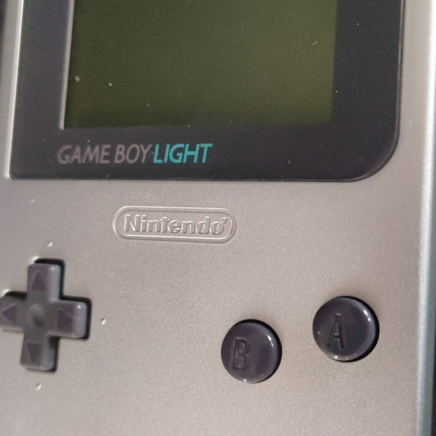 Used, Nintendo Gameboy Light Silver color console MGB-101, Working, Japan-h0818-