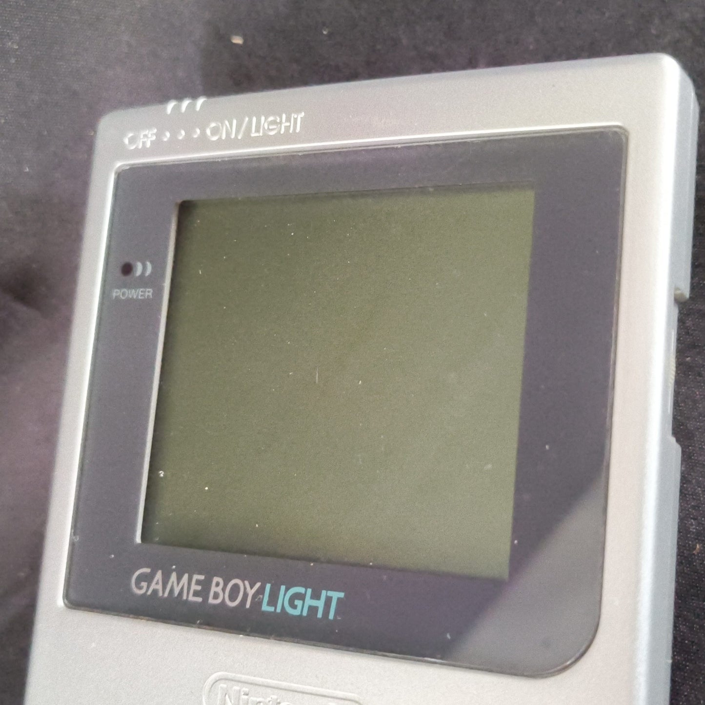 Used, Nintendo Gameboy Light Silver color console MGB-101, Working, Japan-h0818-