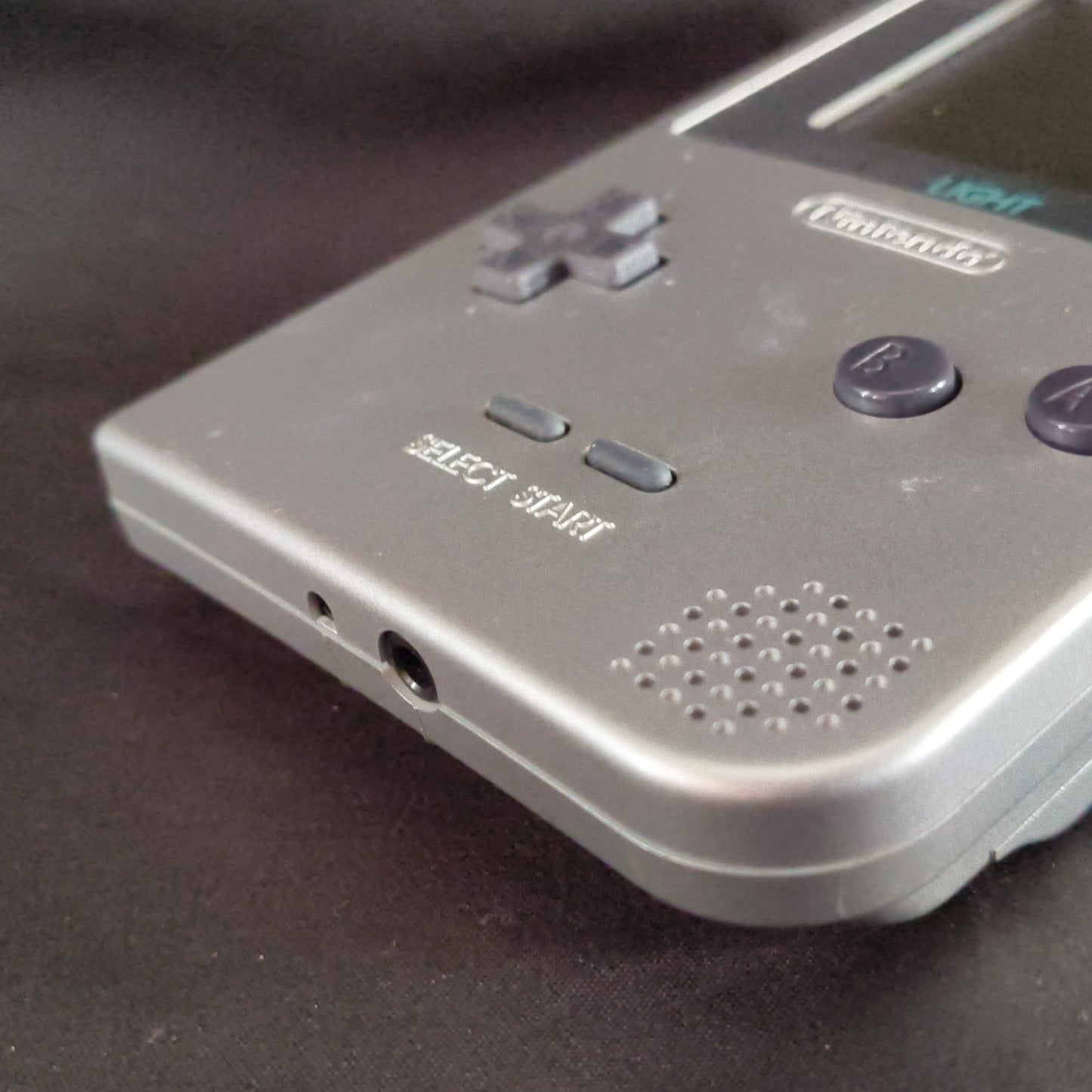 Used, Nintendo Gameboy Light Silver color console MGB-101, Working, Japan-h0818-