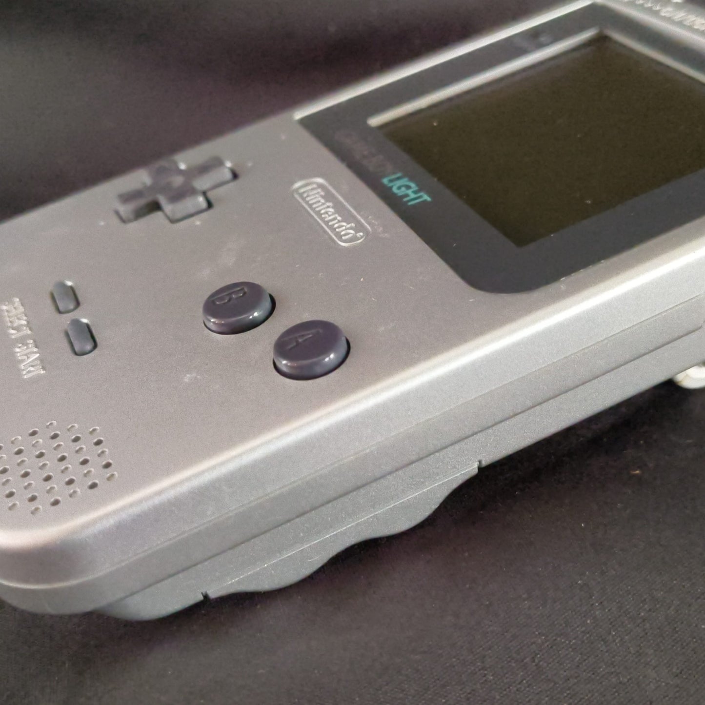Used, Nintendo Gameboy Light Silver color console MGB-101, Working, Japan-h0818-