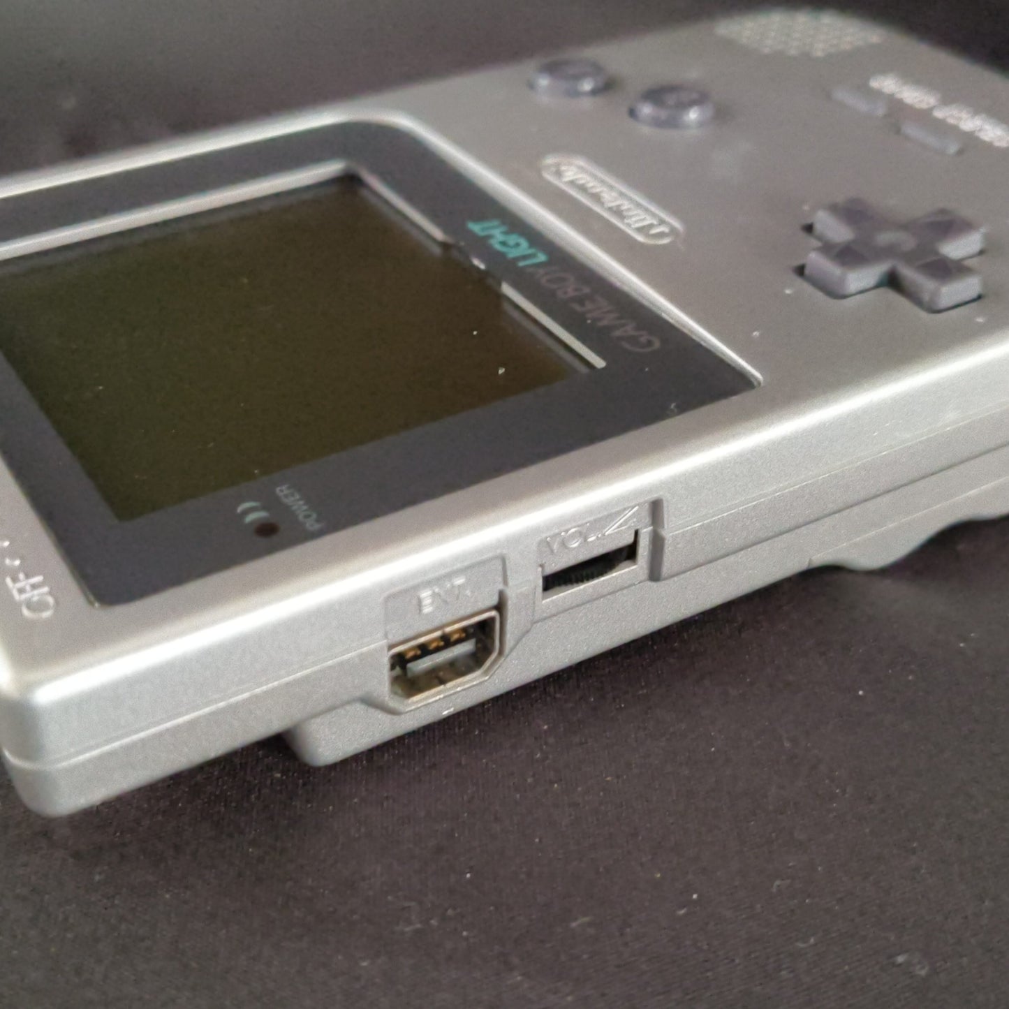 Used, Nintendo Gameboy Light Silver color console MGB-101, Working, Japan-h0818-