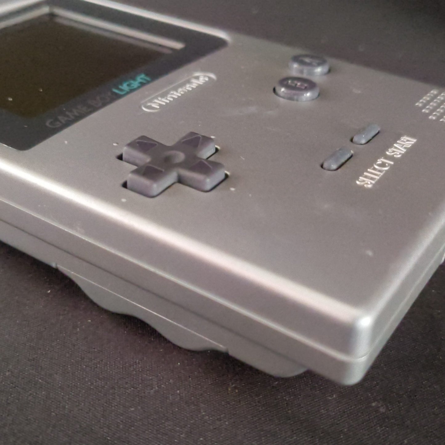 Used, Nintendo Gameboy Light Silver color console MGB-101, Working, Japan-h0818-