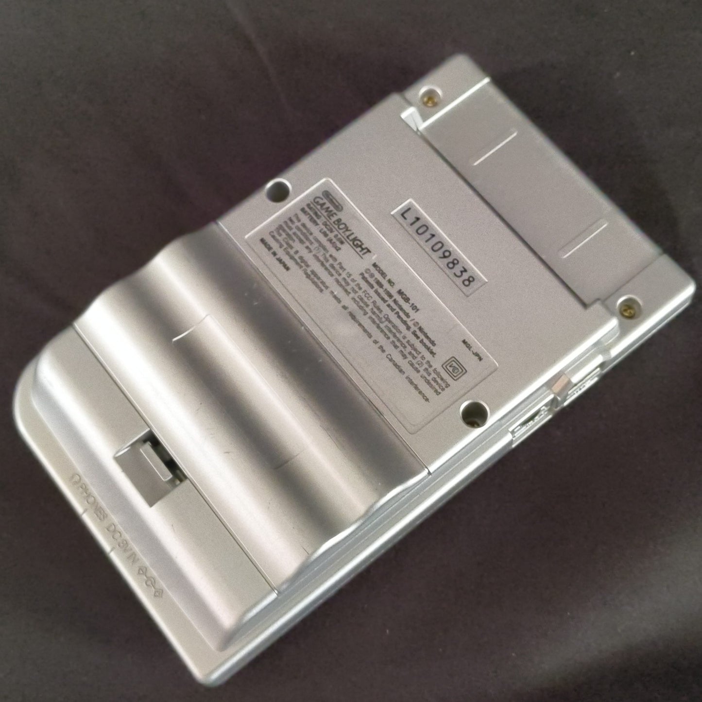 Used, Nintendo Gameboy Light Silver color console MGB-101, Working, Japan-h0818-