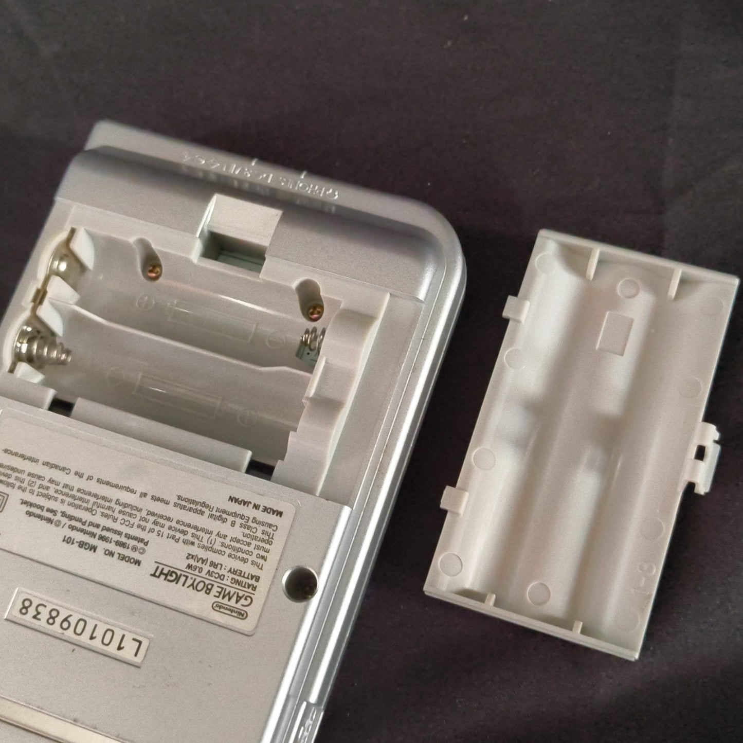 Used, Nintendo Gameboy Light Silver color console MGB-101, Working, Japan-h0818-
