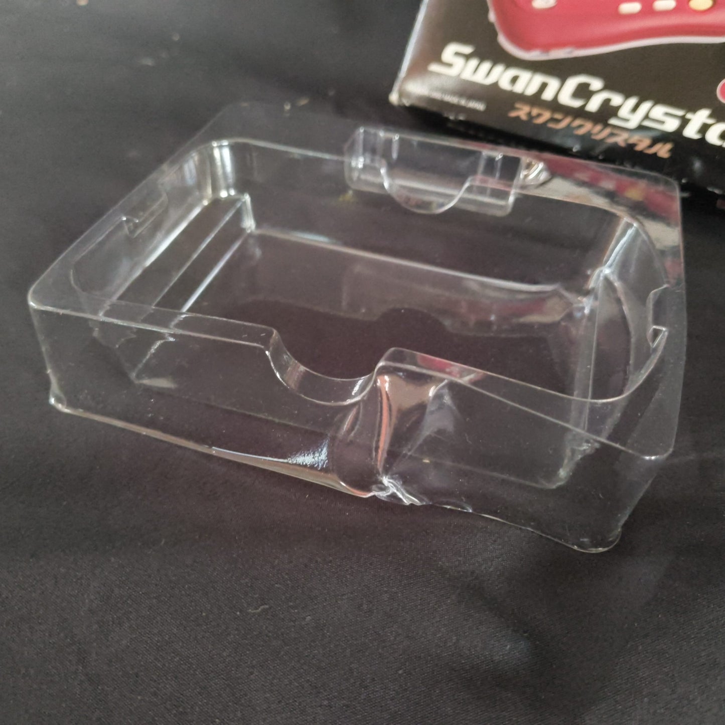 Defective Wonder Swan Crystal SwanCrystal Wine Red BANDAI Console w/Manual, Box