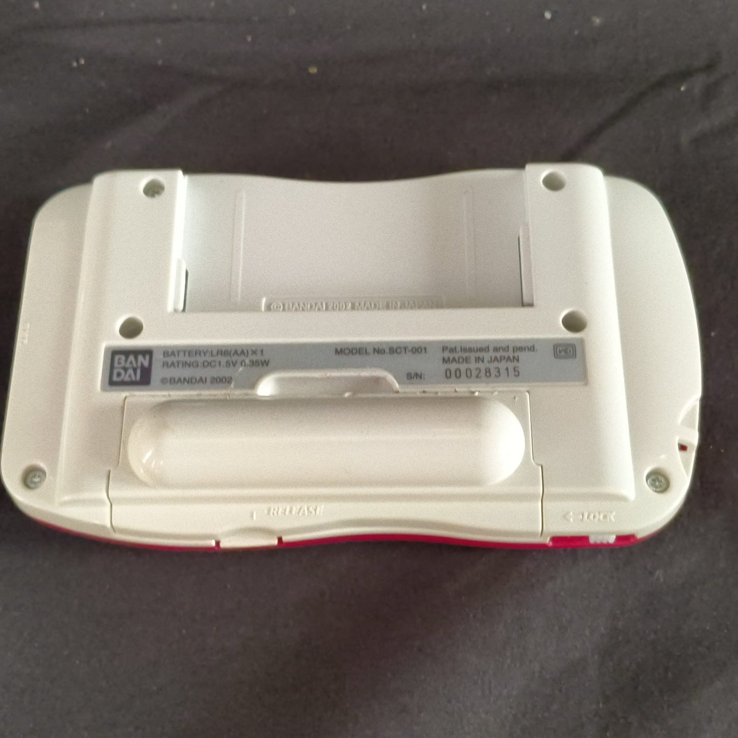 Defective Wonder Swan Crystal SwanCrystal Wine Red BANDAI Console w/Manual, Box