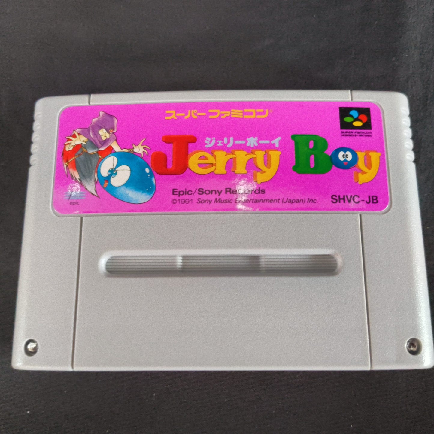 Jerry Boy Smart Ball Super Famicom SFC Cartridge,Manual,Boxed set, Japan,Working
