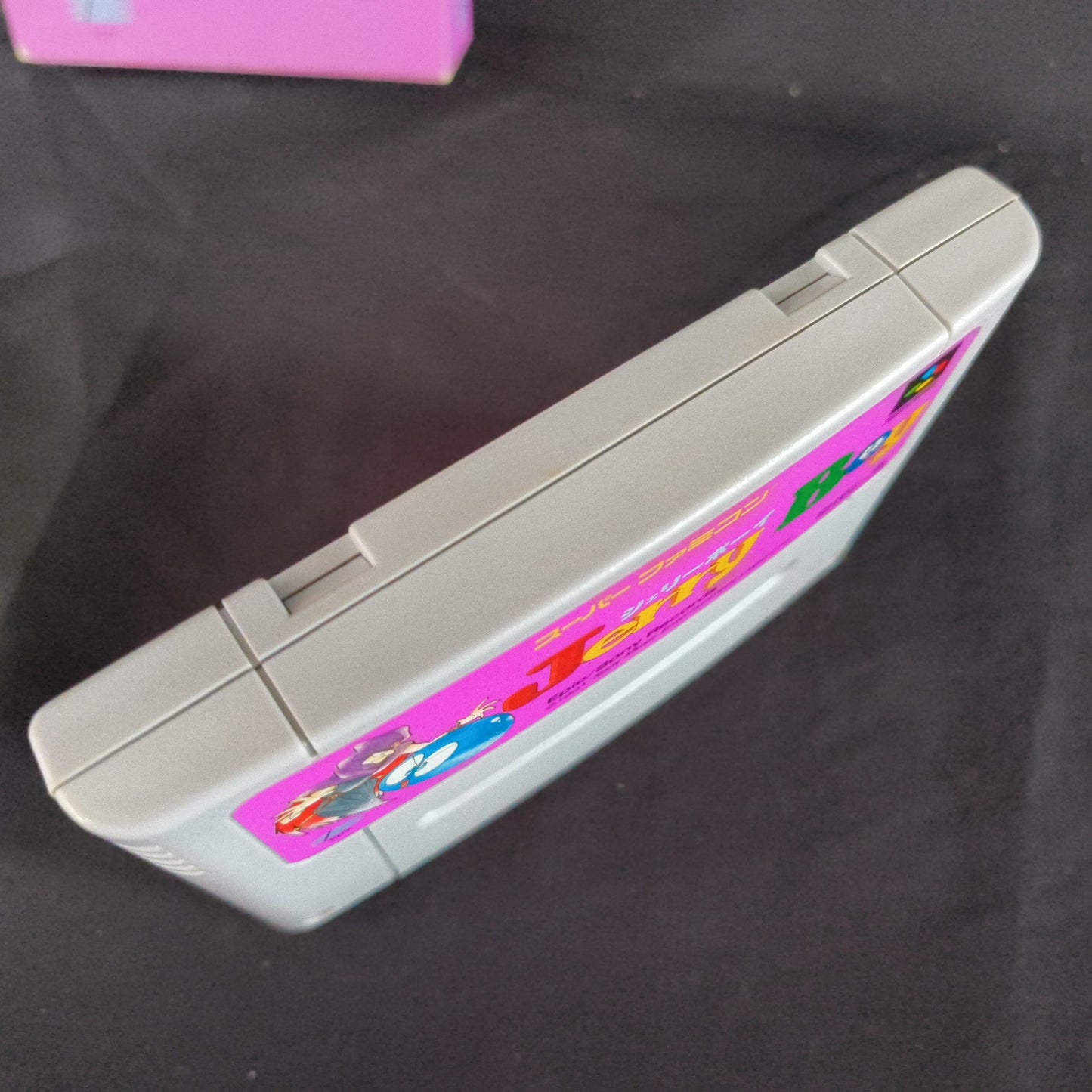 Jerry Boy Smart Ball Super Famicom SFC Cartridge,Manual,Boxed set, Japan,Working