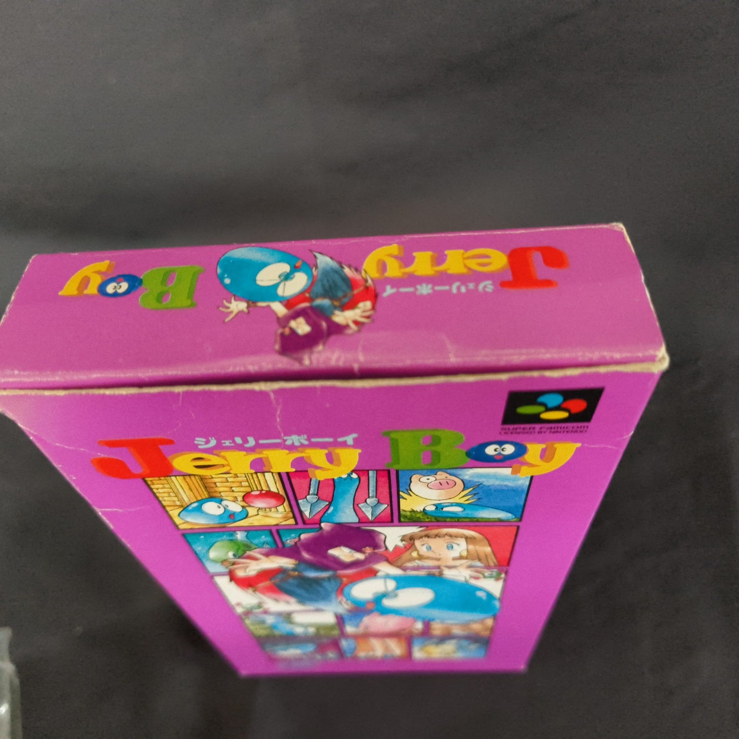 Jerry Boy Smart Ball Super Famicom SFC Cartridge,Manual,Boxed set, Japan,Working