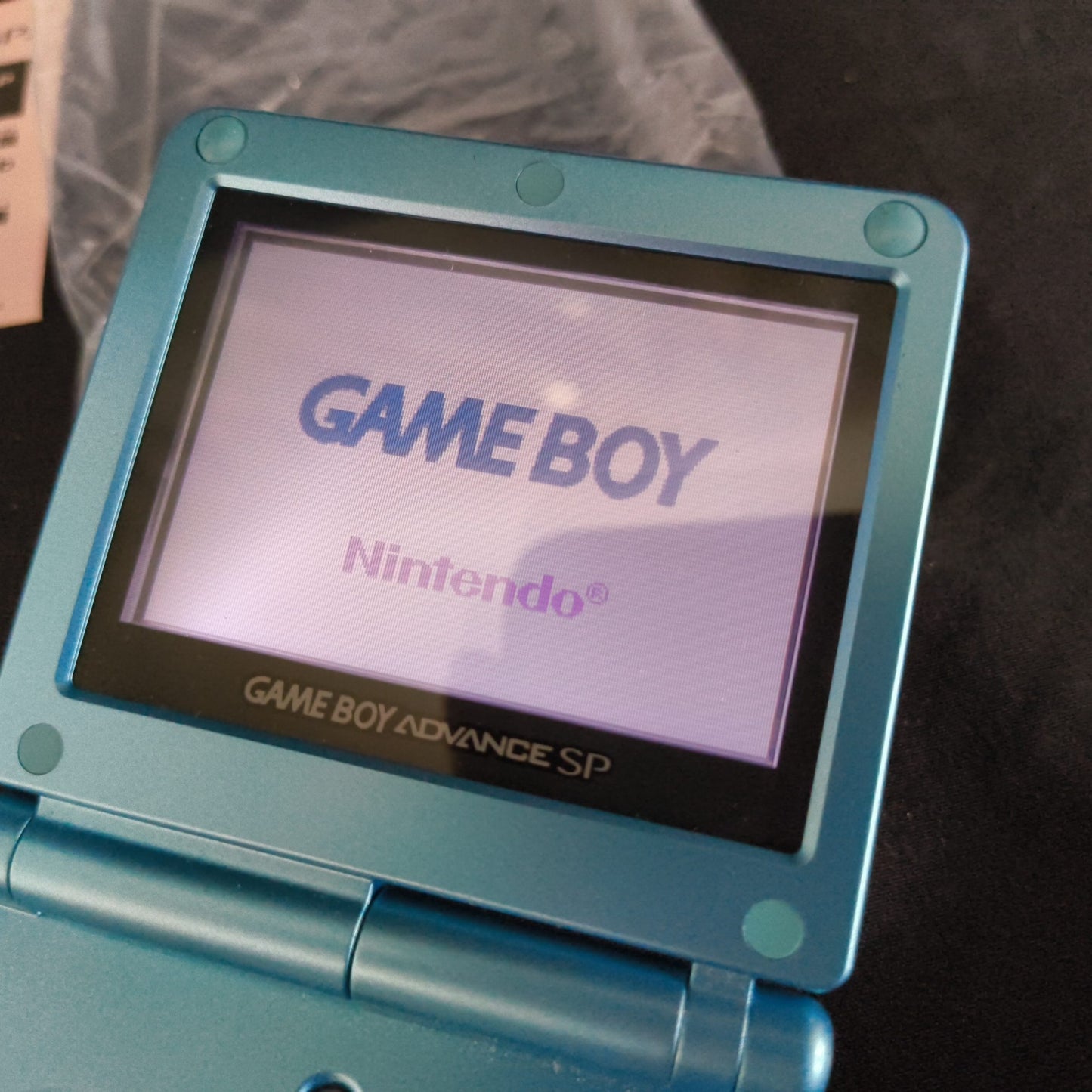 Game Boy Advance SP GBA Sword of Mana Seiken Densetsu MANA Blue Console-h0818-