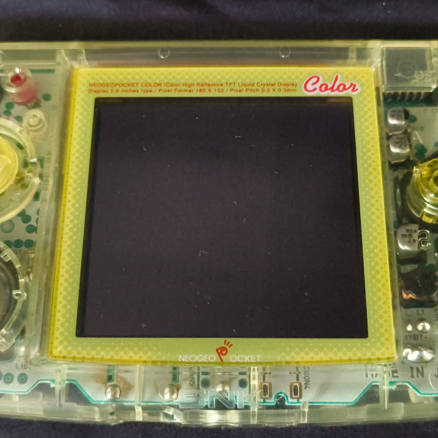 SNK NEOGEO POCKET Color Crystal Yellow Console NEO GEO, Box and game set, Japan