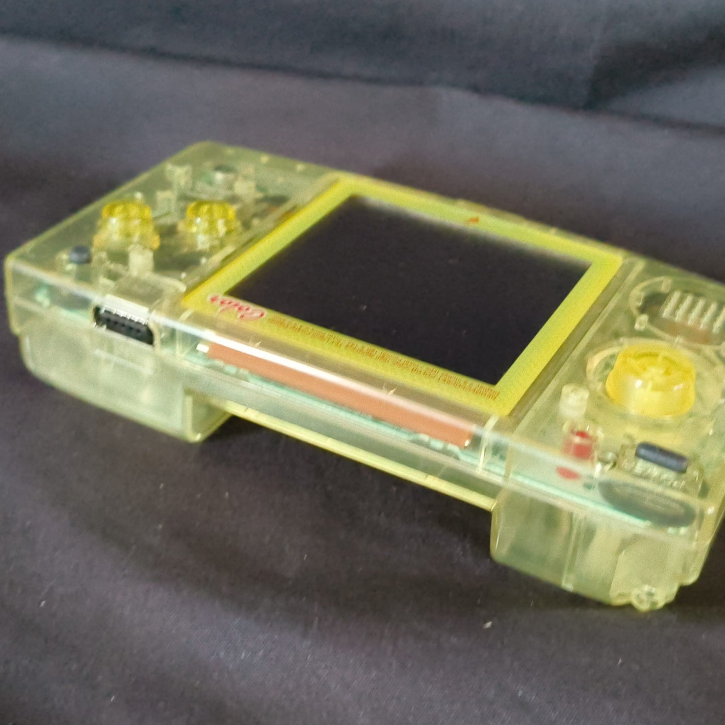 SNK NEOGEO POCKET Color Crystal Yellow Console NEO GEO, Box and game set, Japan