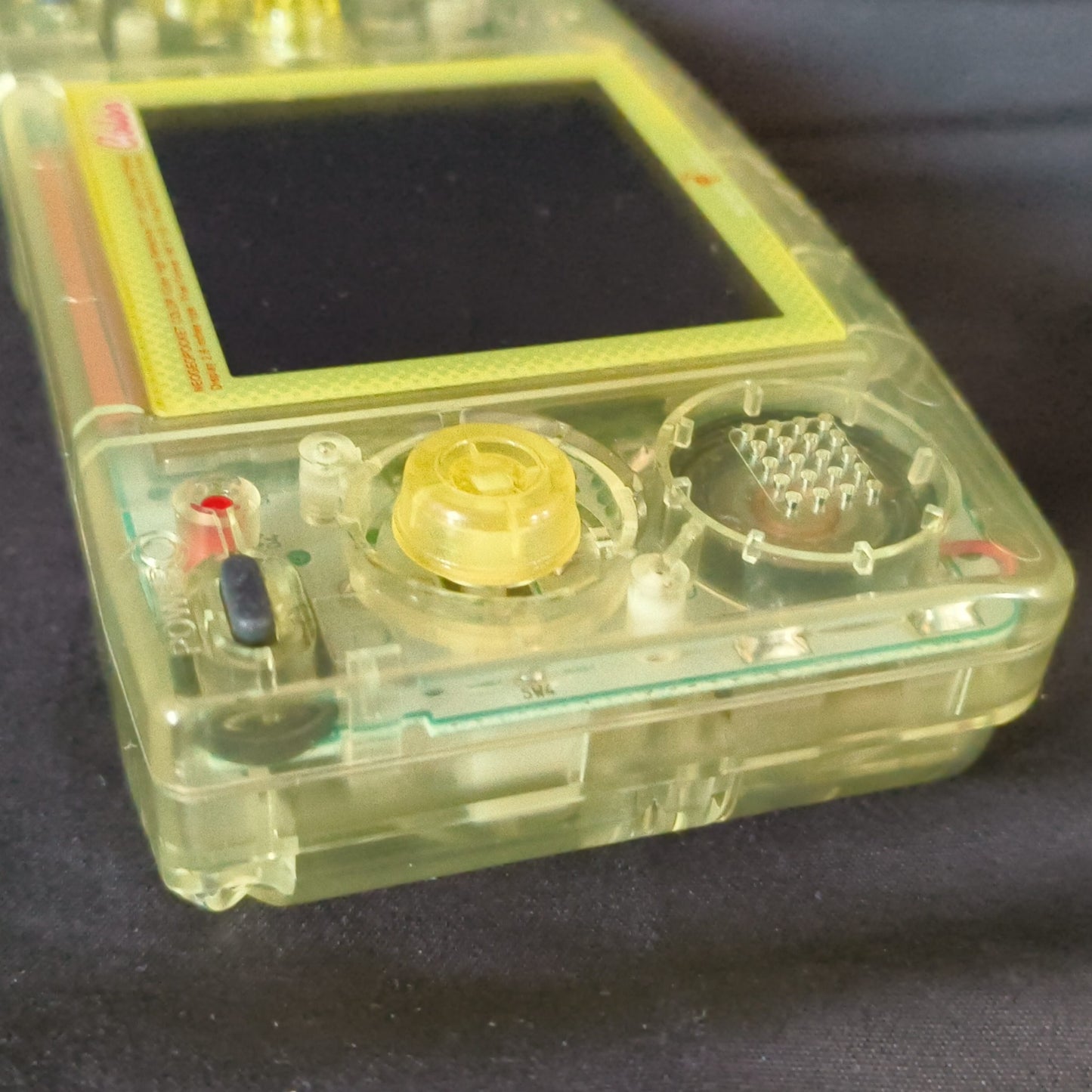 SNK NEOGEO POCKET Color Crystal Yellow Console NEO GEO, Box and game set, Japan