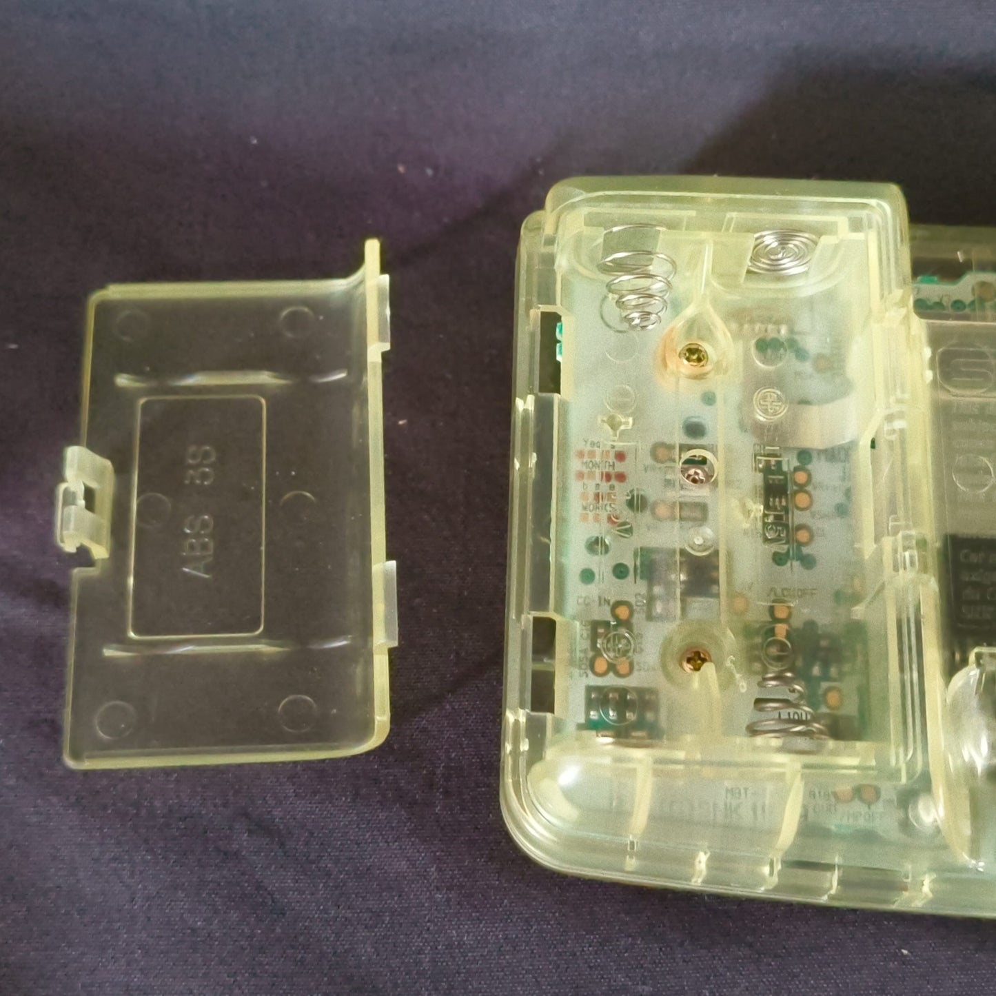 SNK NEOGEO POCKET Color Crystal Yellow Console NEO GEO, Box and game set, Japan