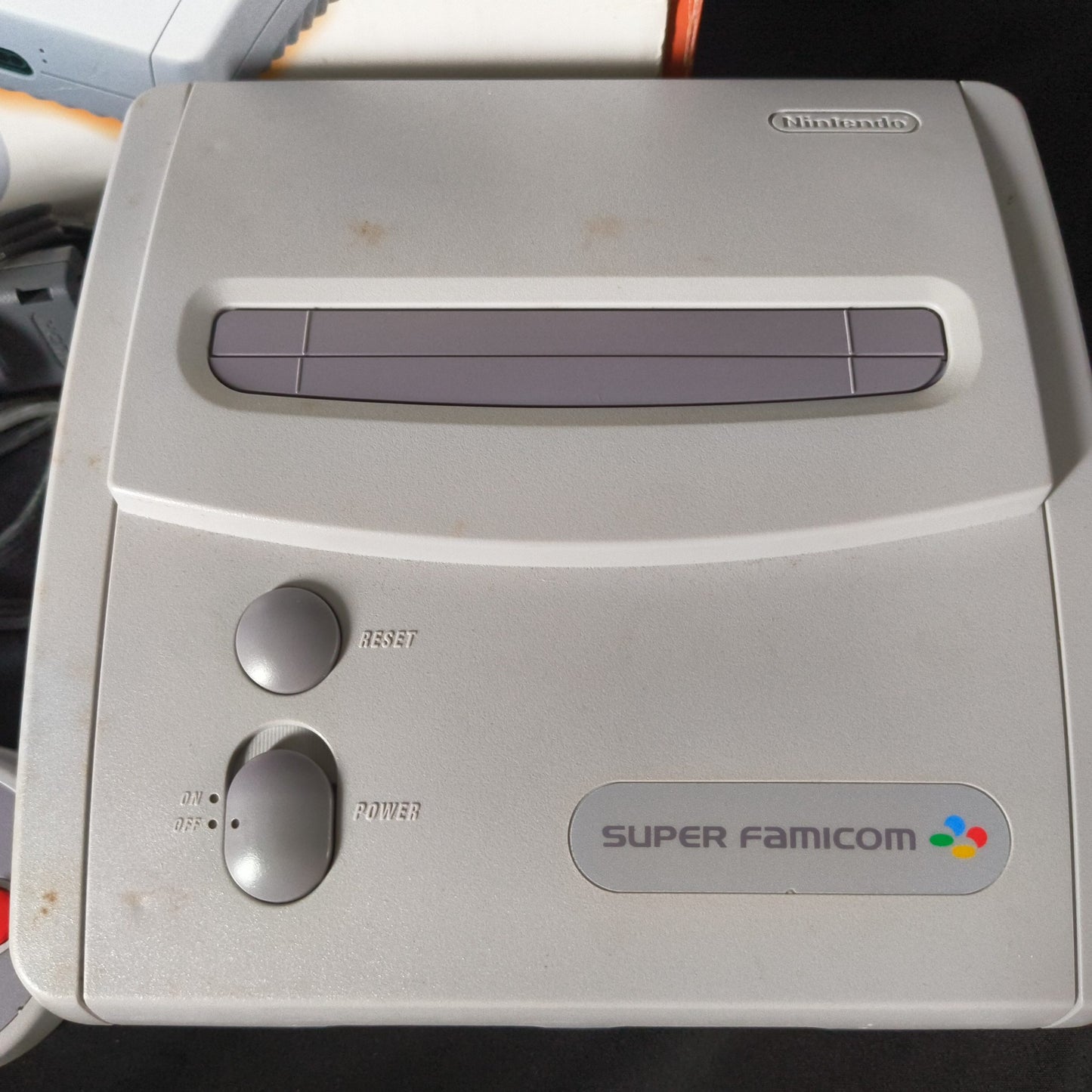 Nintendo Super Famicom Jr. (SNES) Console w/Pad, AV cable, PSU, Box set, Working