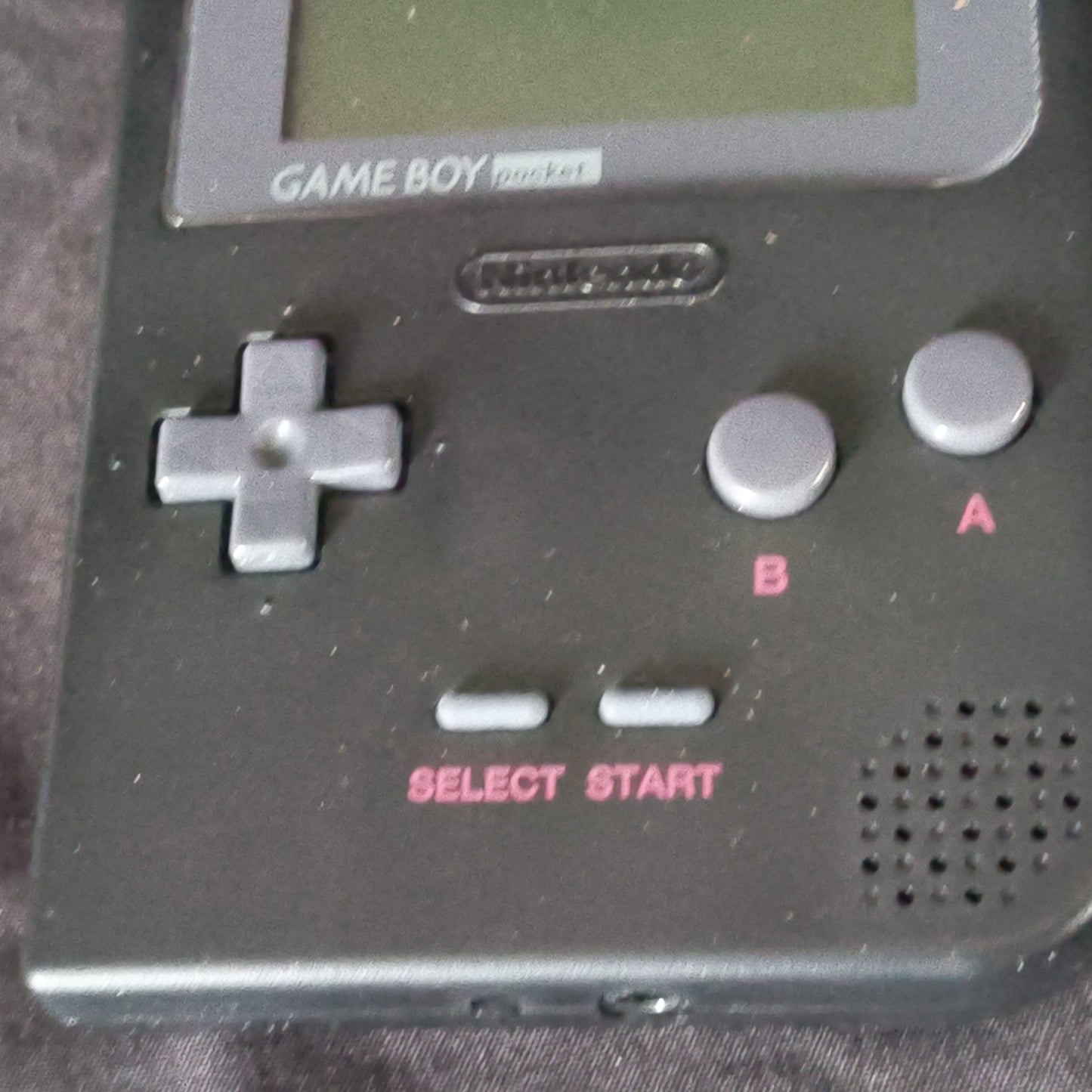 Gameboy Pocket Black color MGB-001 Console W/Manual, Box set, Working, Japan