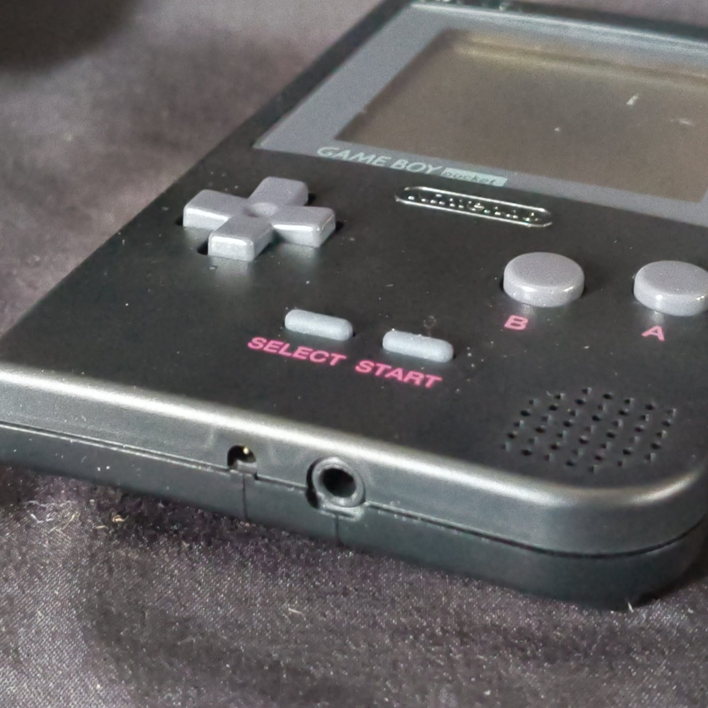 Gameboy Pocket Black color MGB-001 Console W/Manual, Box set, Working, Japan